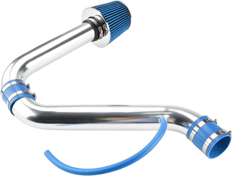 AUTOSITY 2.75" Cold Air Intake System Compatible with 1994-1997 Accord 2.2L 1998-2002 Accord 2.3L 2.75" High Flow Aluminum (Blue) - Image 2